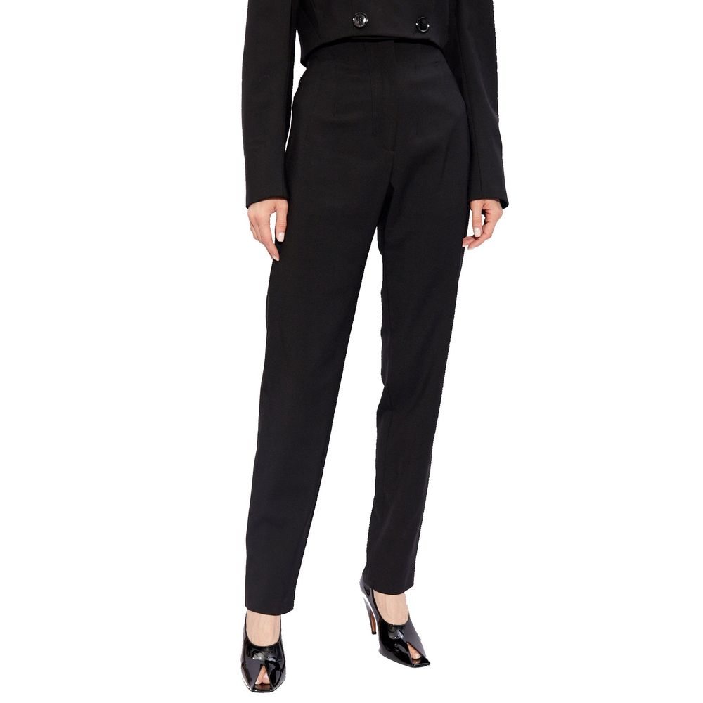 AlaïA 98% Virgin wool trousers in black — view 2