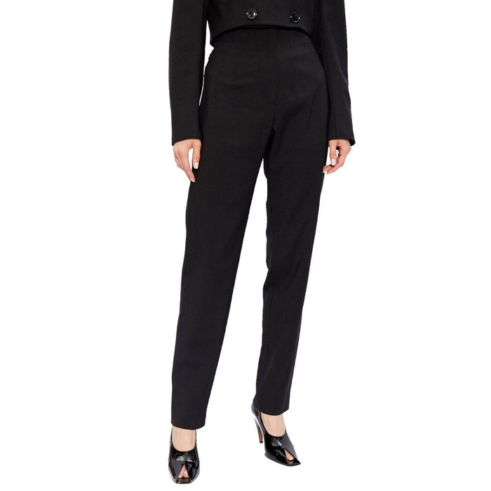 AlaïA 98% Virgin wool trousers in black — view 2