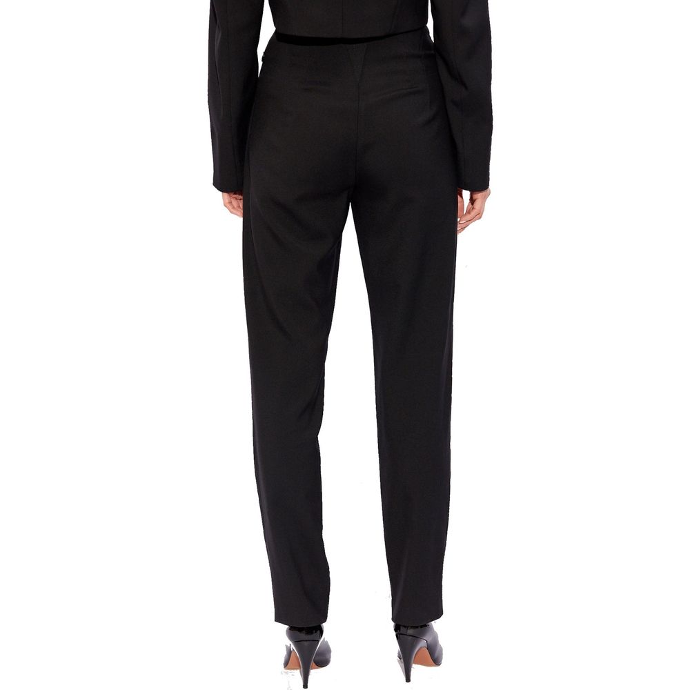 AlaïA 98% Virgin wool trousers in black — view 3