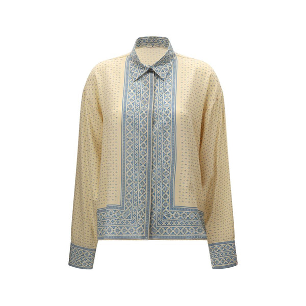 Ermanno Scervino 100% Silk shirt in beige