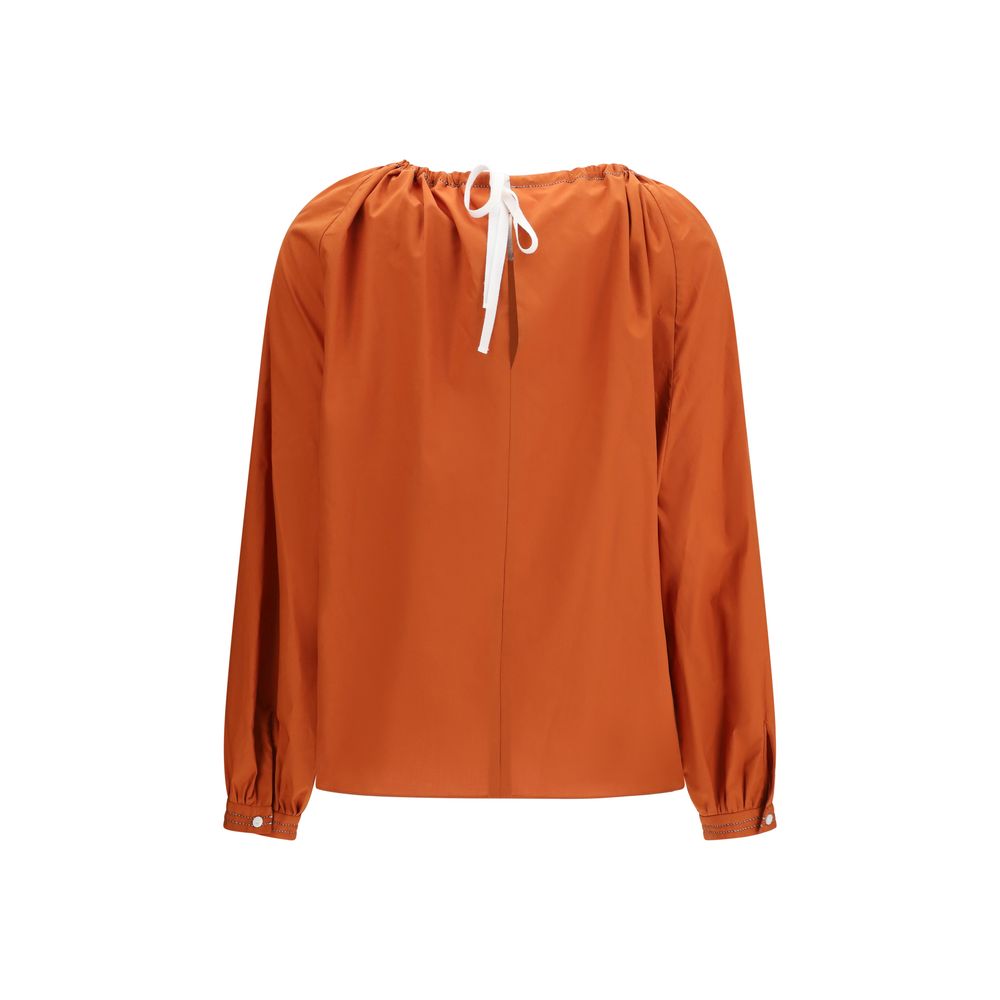 Marni 100% Cotton blouse in orange — view 2