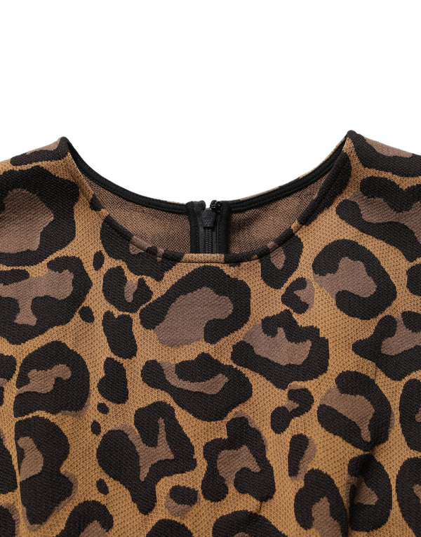 Dolce & Gabbana 40% Polyester 37% Cotton 23% Nylon dress in brown
