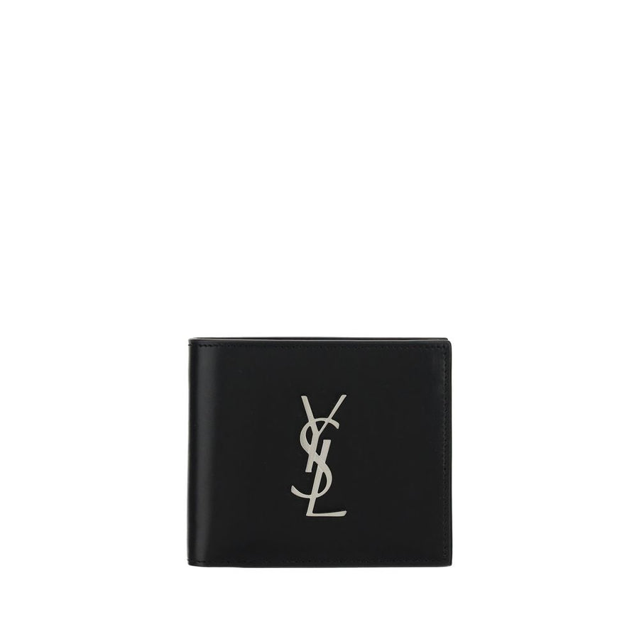 Saint Laurent 100% Calf Leather Bos Taurus wallet in black