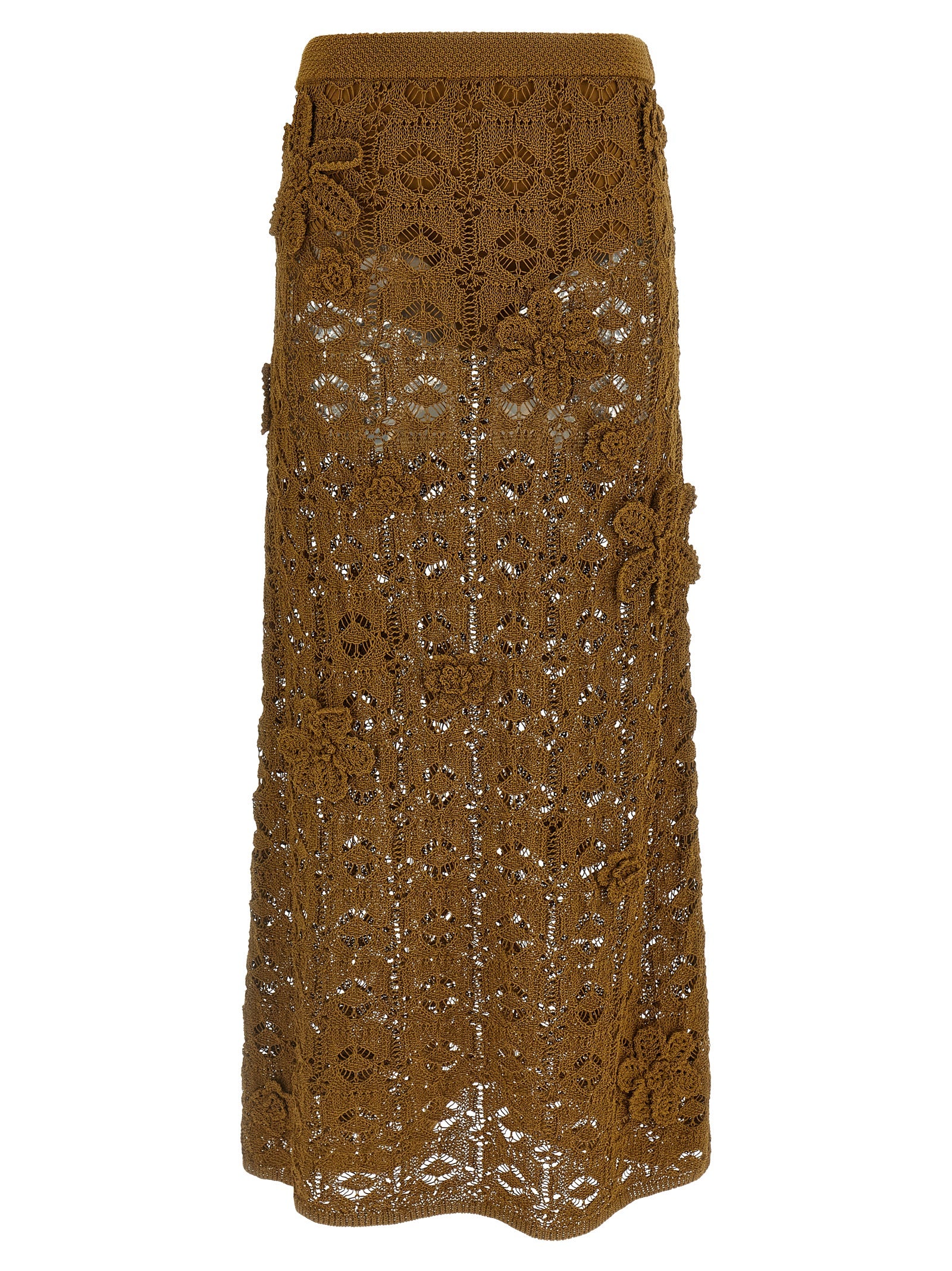 Anthemis skirt Brown Cotton Paper