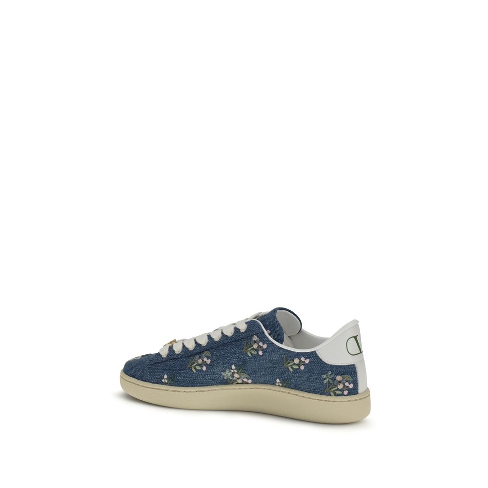 Valentino Garavani Upper 100% Fabric sneaker in blue — view 3