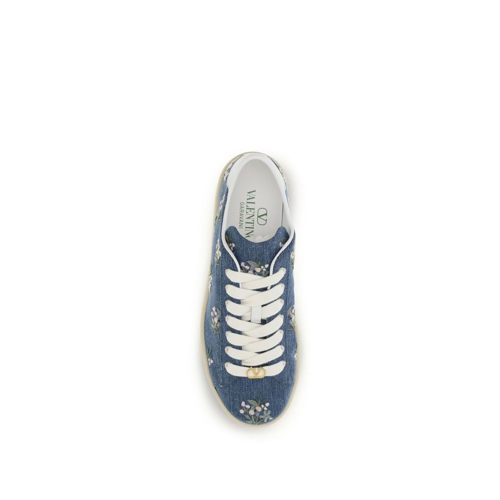 Valentino Garavani Upper 100% Fabric sneaker in blue — view 4