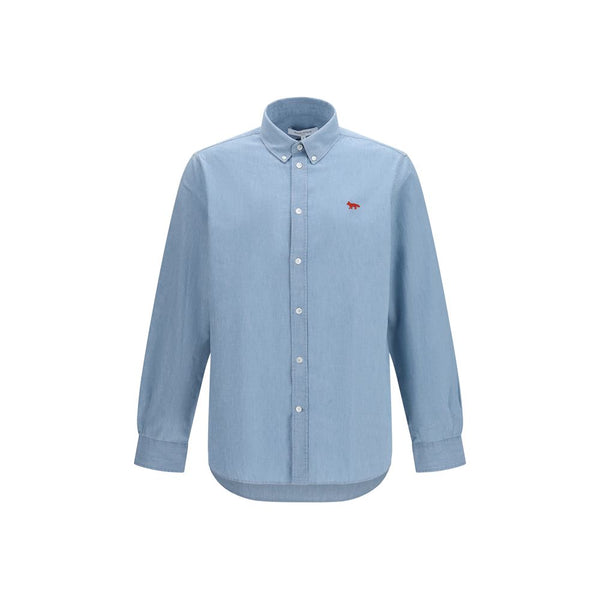 Maison Kitsuné 100% Cotton shirt in blue