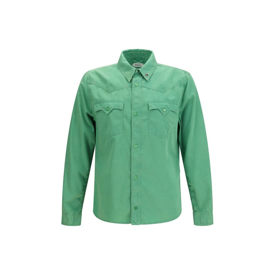 Versace 100% Cotton shirt in green