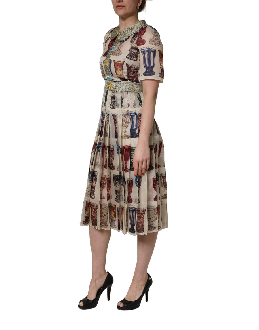 Dolce & Gabbana 76% Silk dress in multicolor