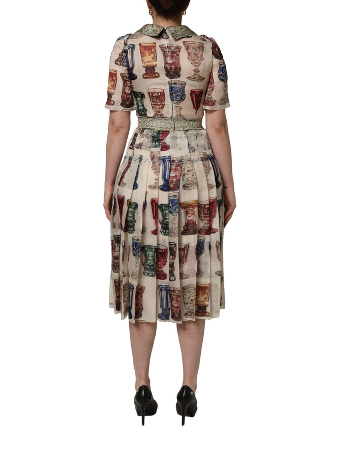 Dolce & Gabbana 76% Silk dress in multicolor — view 2