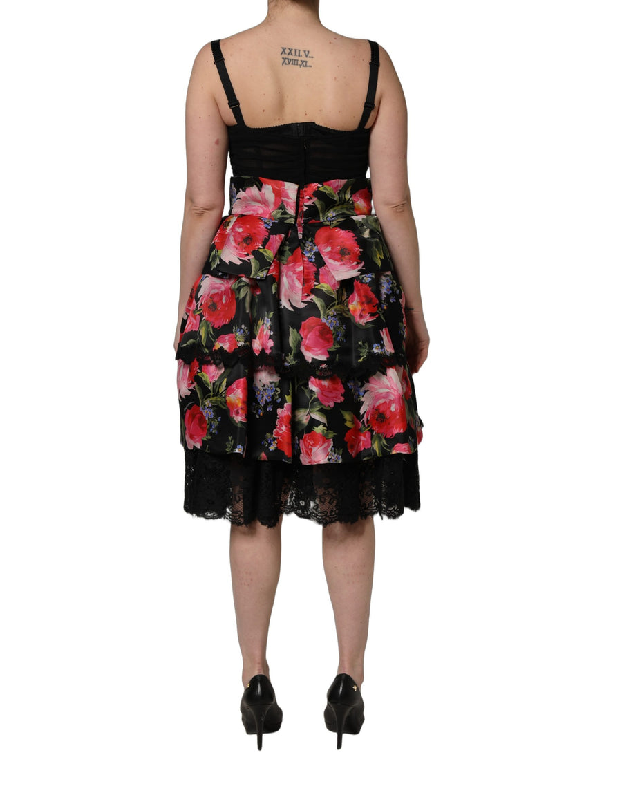 Dolce & Gabbana 16% Cotton dress in black