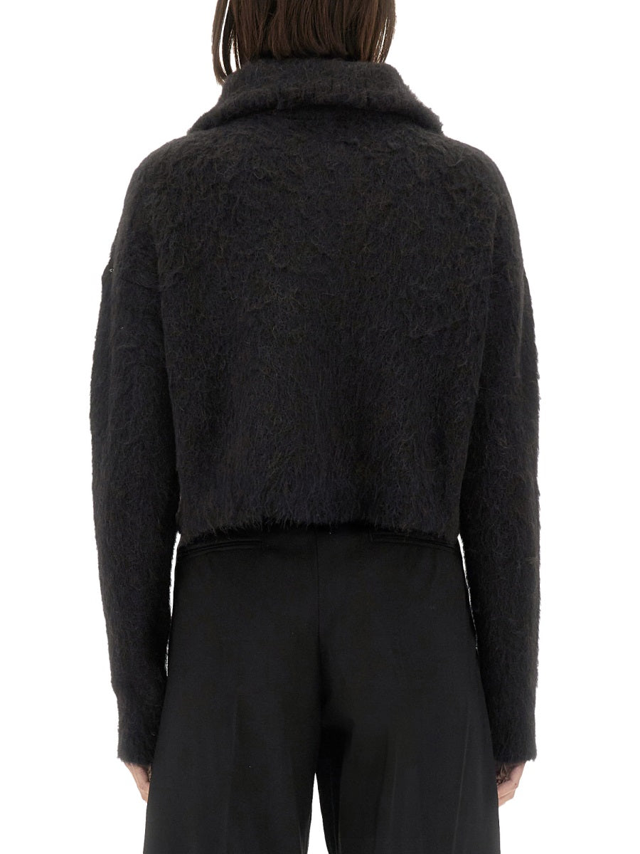 Falcon Shirt Black Alpaca Vicugna Pacos Jumpers