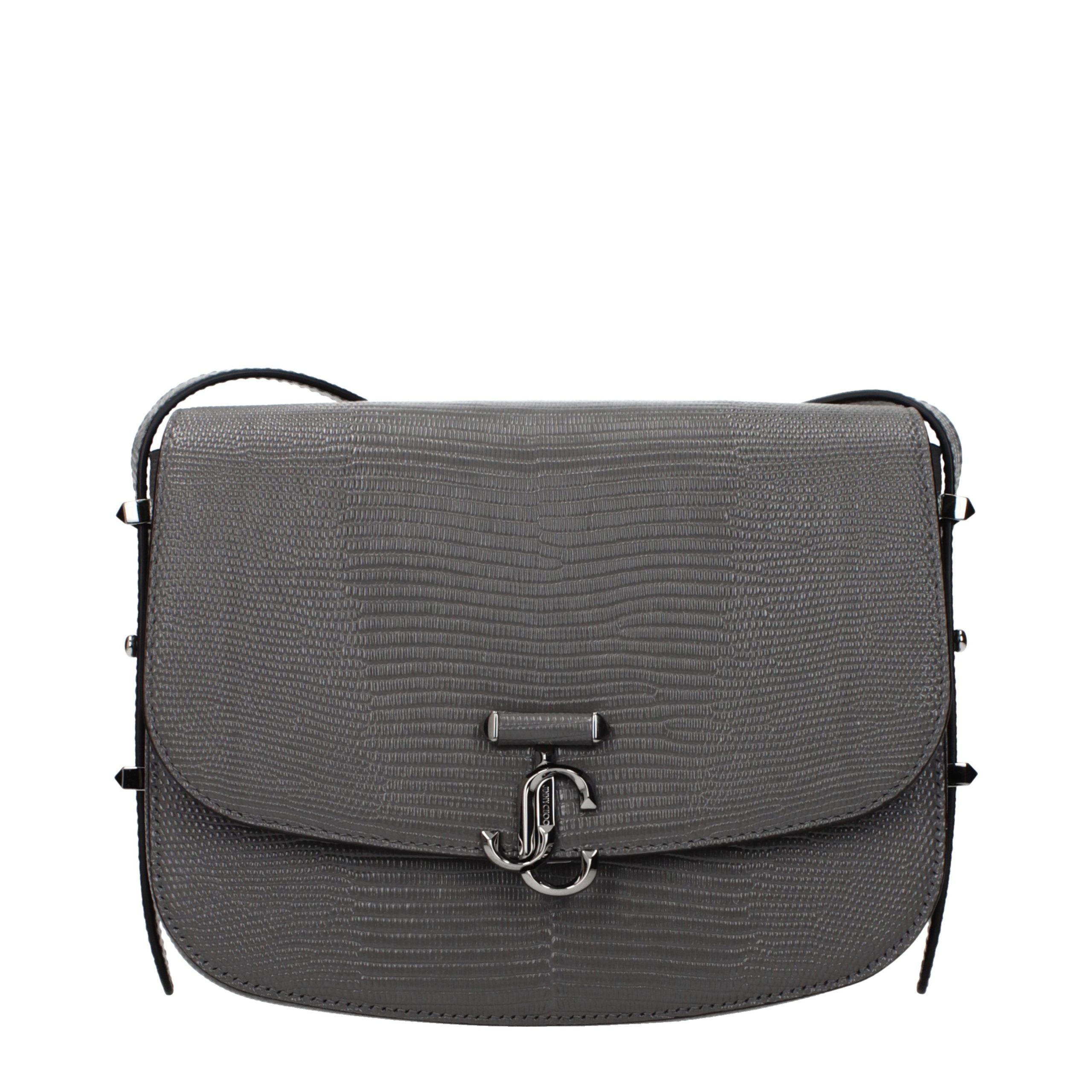 Jimmy Choo Leather crossbody bag in gray