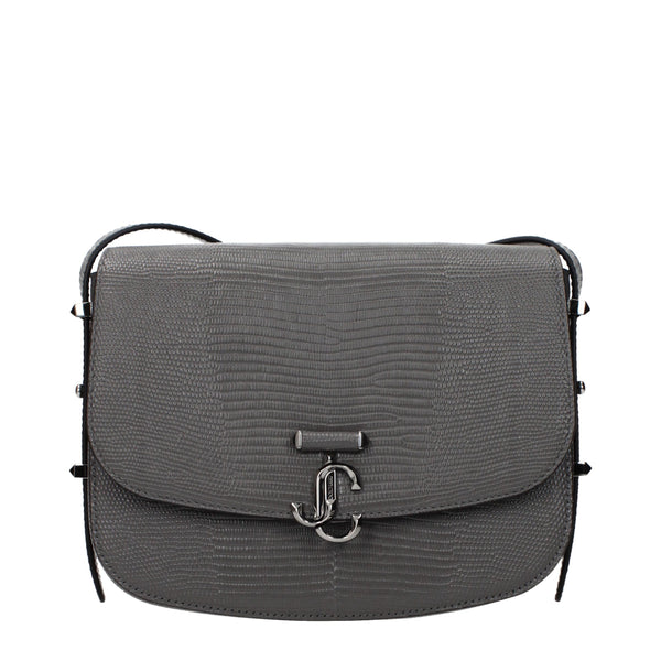 Jimmy Choo Leather crossbody bag in gray