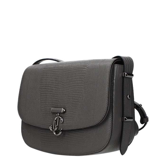 Jimmy Choo Leather crossbody bag in gray — view 2