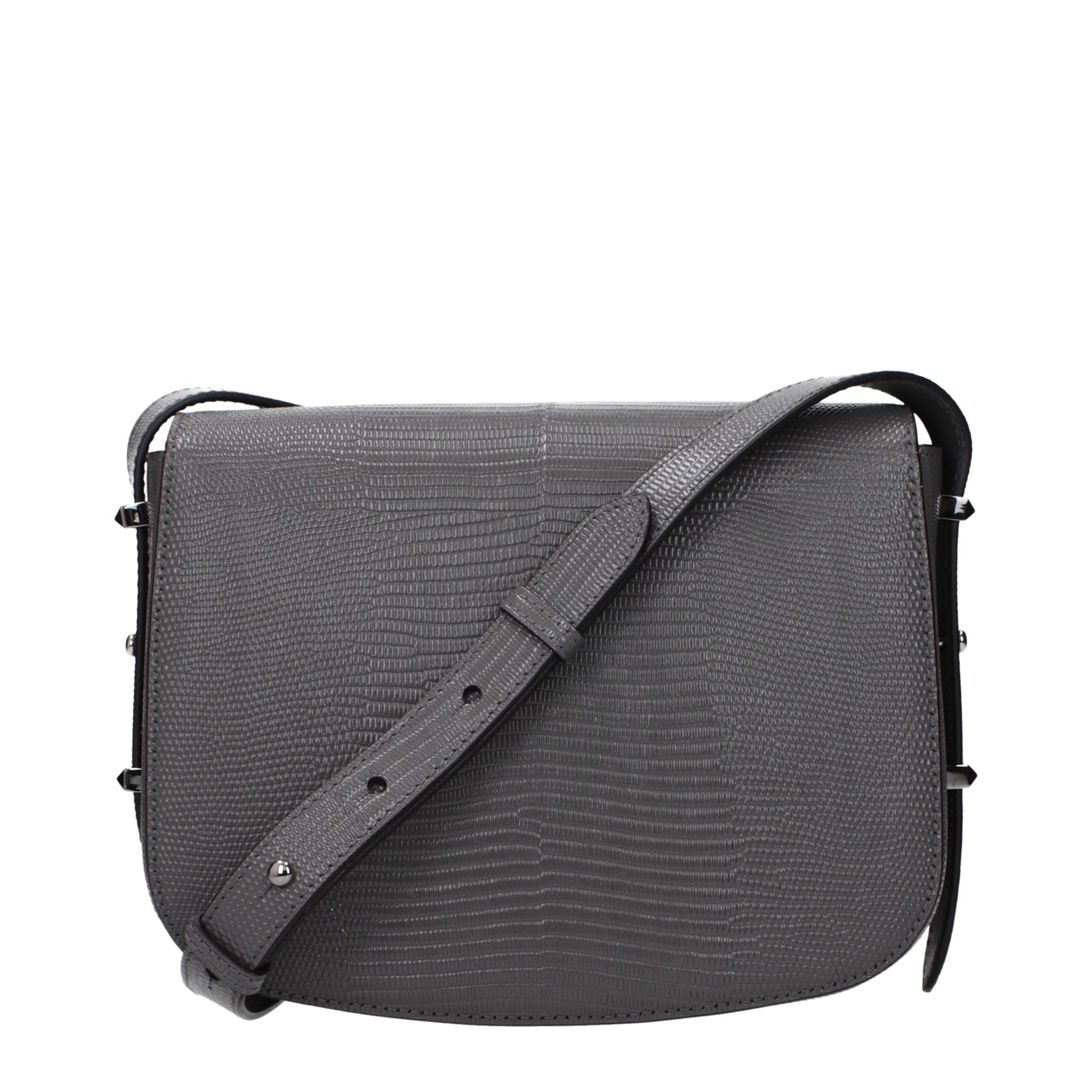 Jimmy Choo Leather crossbody bag in gray — view 3