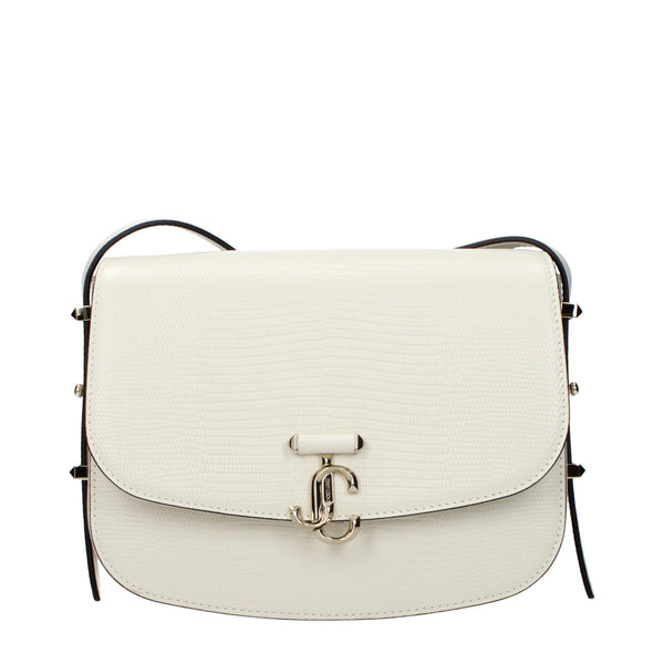 Jimmy Choo Leather crossbody bag in white