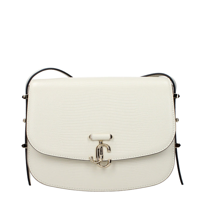 Jimmy Choo Leather crossbody bag in white