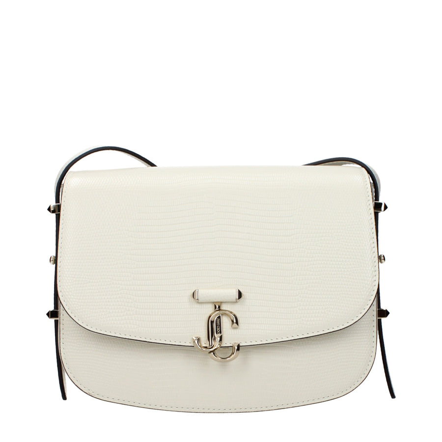 Jimmy Choo Leather crossbody bag in white