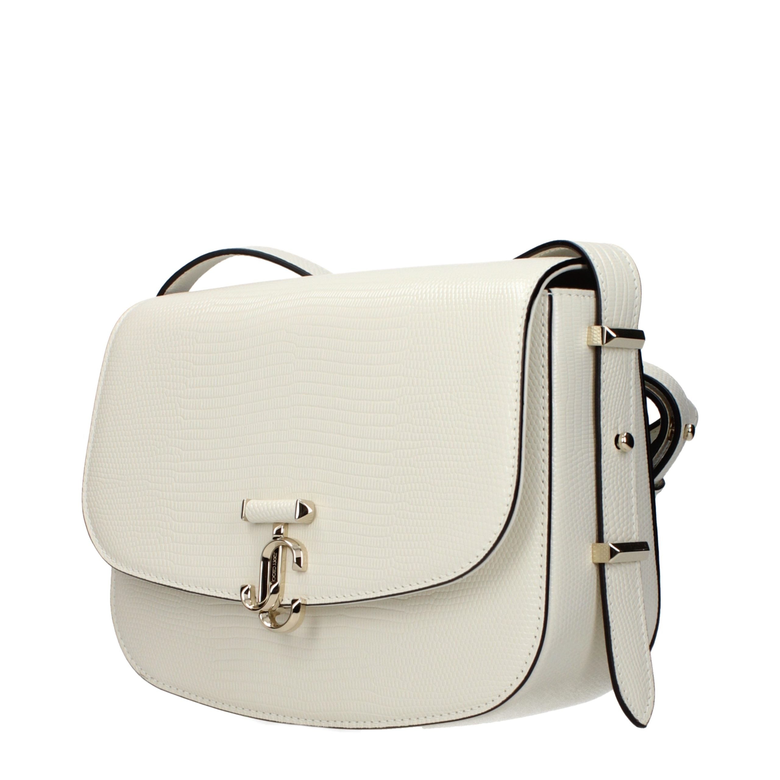 Jimmy Choo Leather crossbody bag in white — view 2