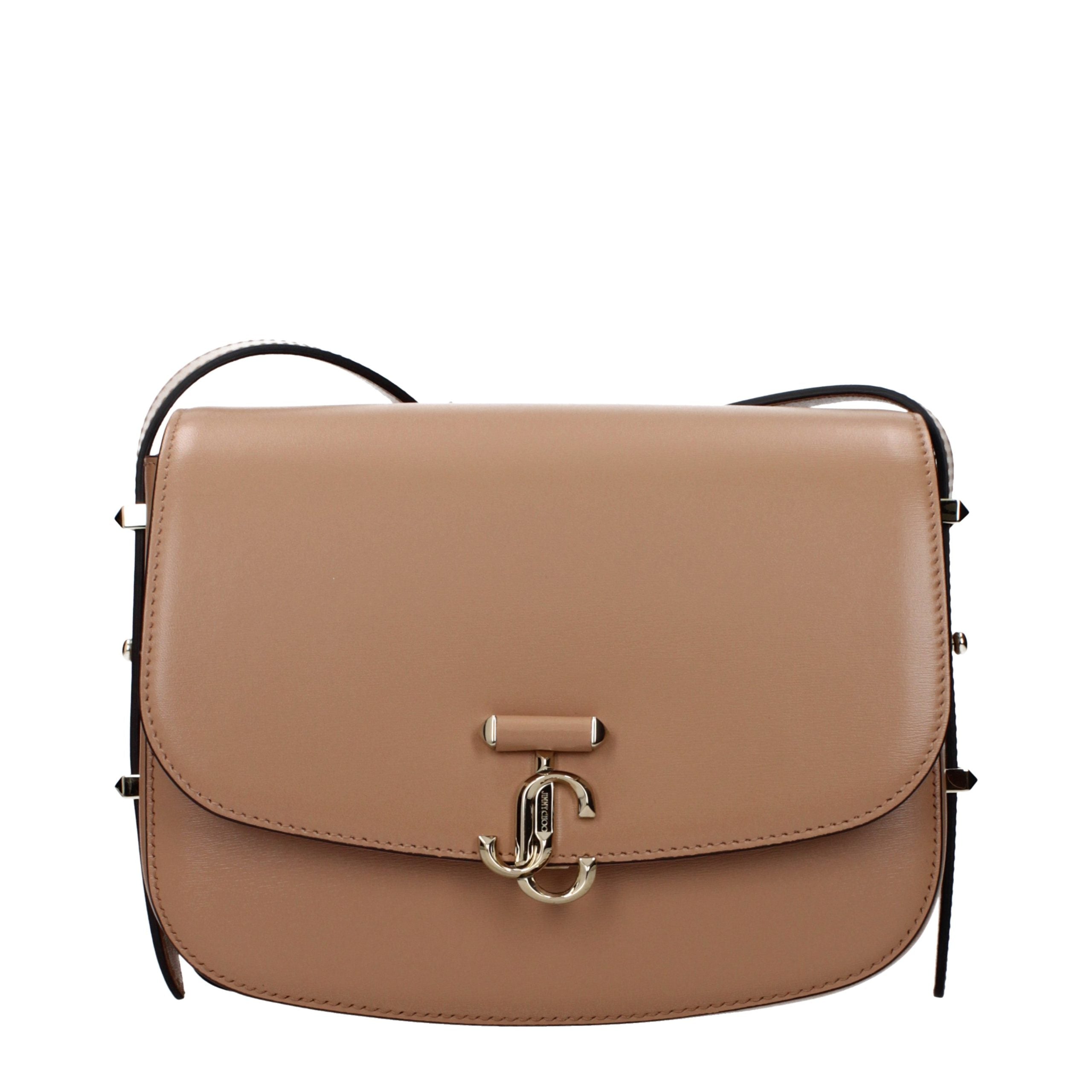 Jimmy Choo Leather crossbody bag in brown
