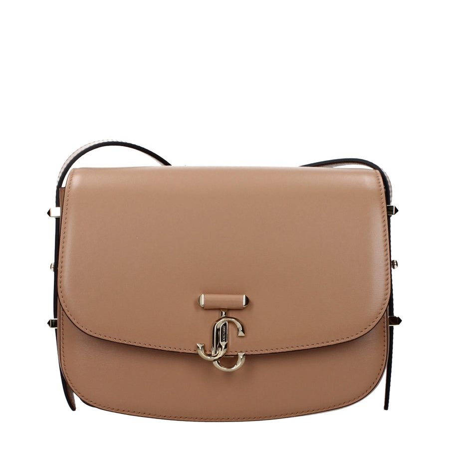 Jimmy Choo Leather crossbody bag in brown