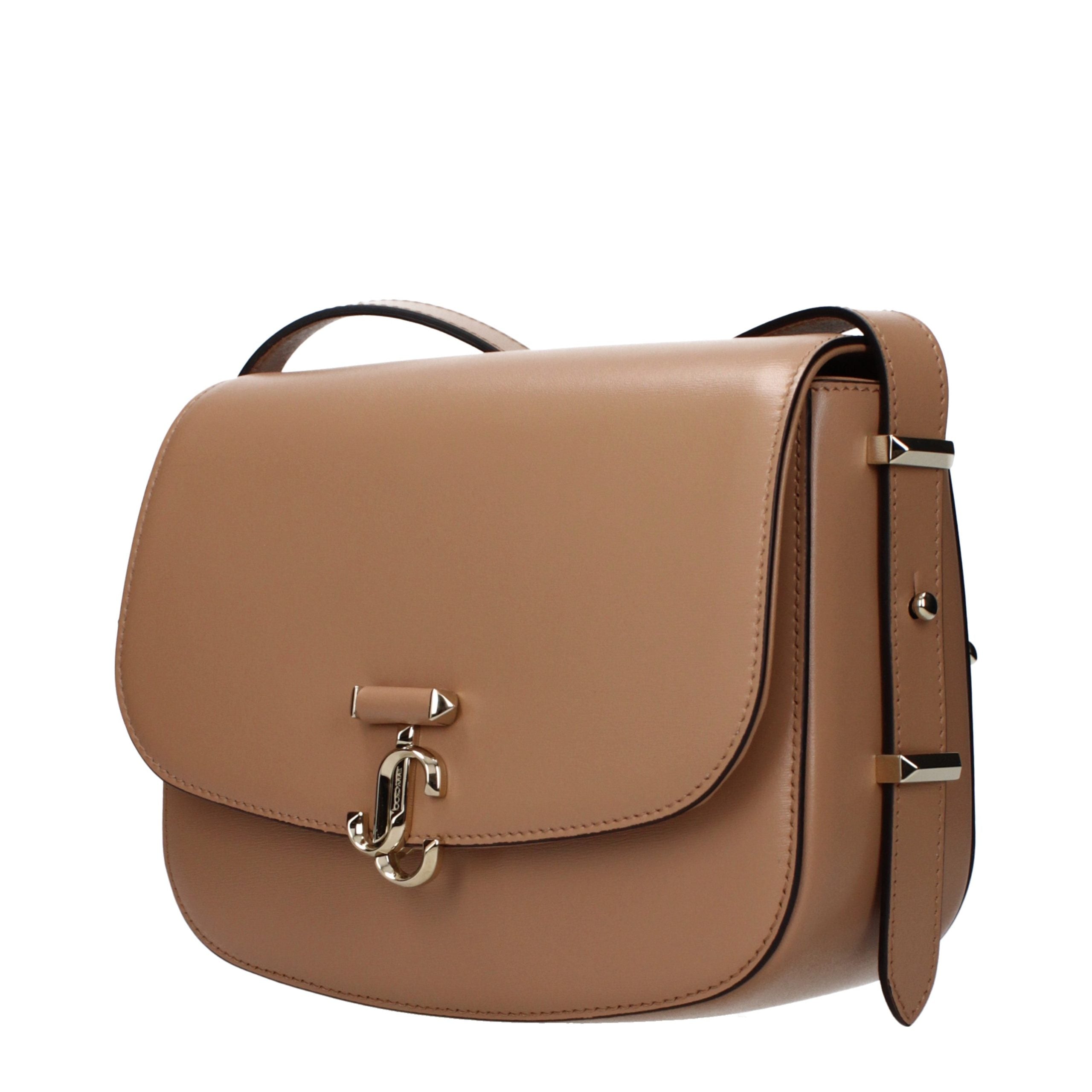 Jimmy Choo Leather crossbody bag in brown — view 2