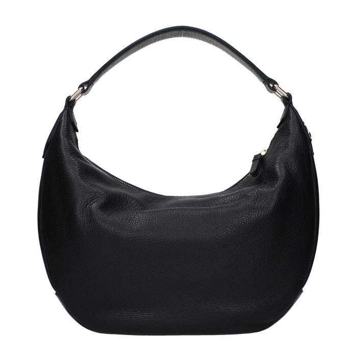 Jimmy Choo Leather shoulder bag in black