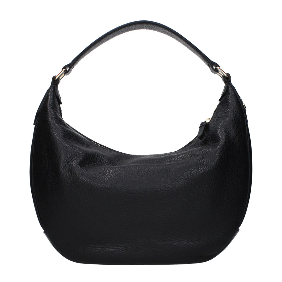 Jimmy Choo Leather shoulder bag in black