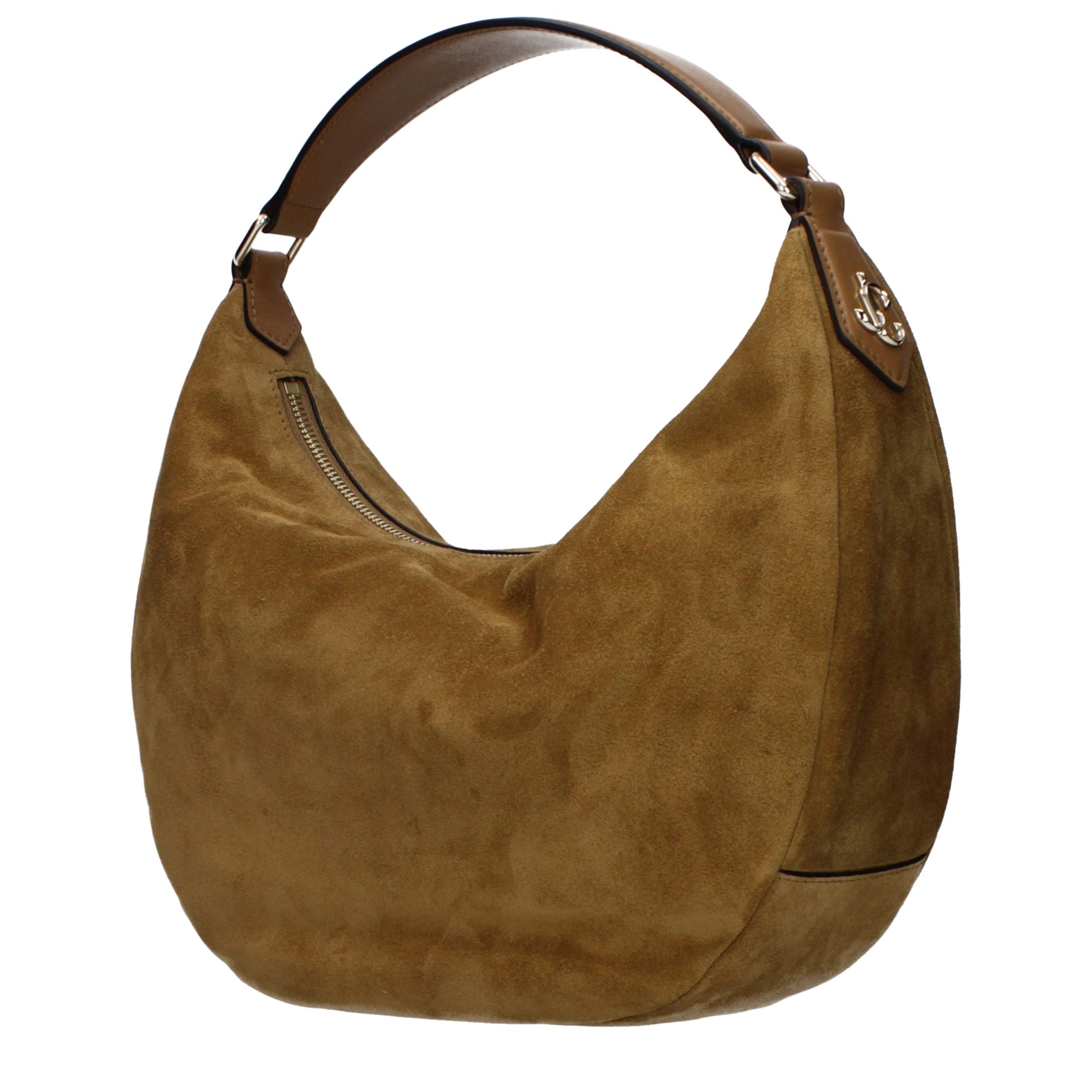 Jimmy Choo Suede shoulder bag in brown — view 2