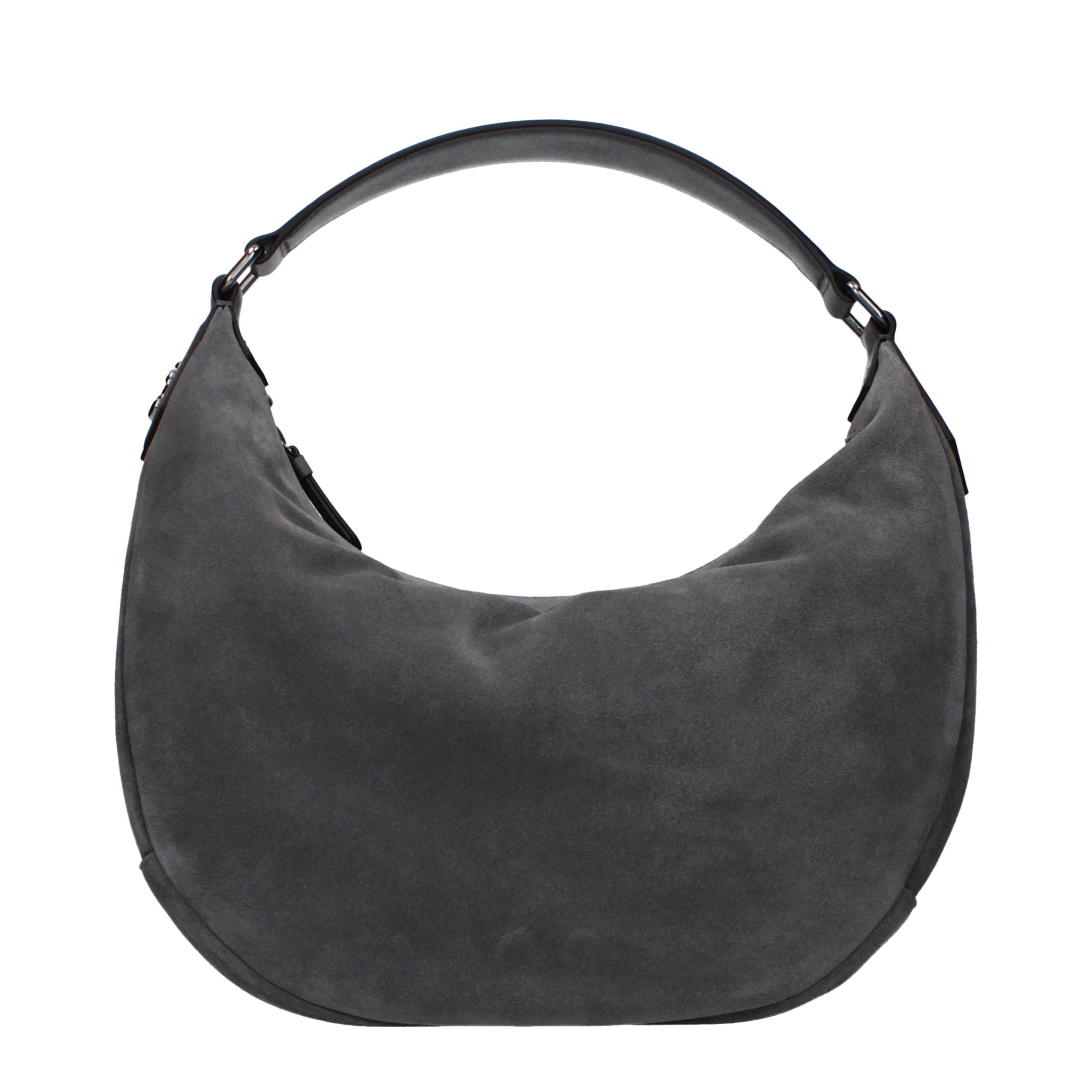 Jimmy Choo Suede shoulder bag in gray — view 3