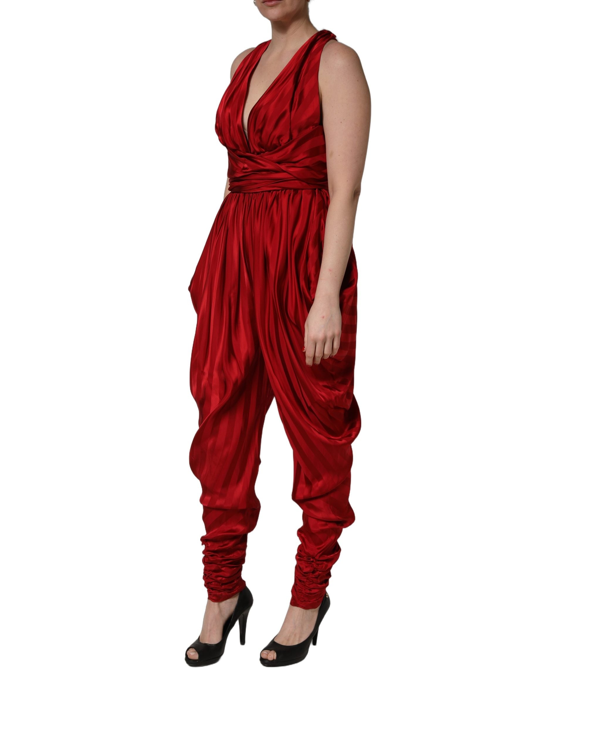 Dolce & Gabbana 100% Viscose (main) jumpsuit dress in red — view 4