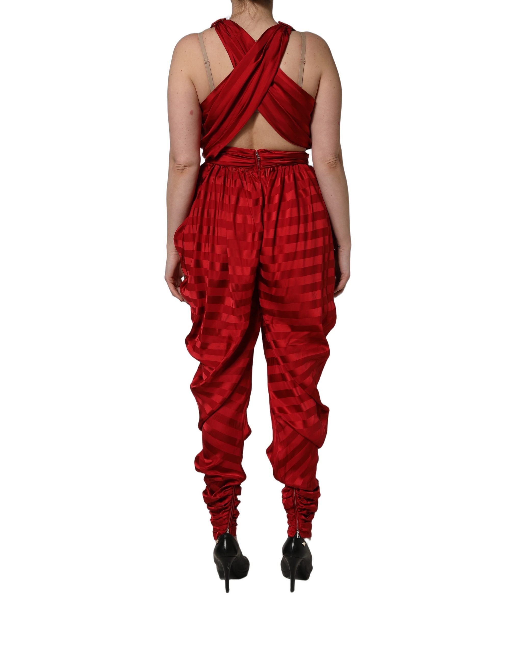 Dolce & Gabbana 100% Viscose (main) jumpsuit dress in red — view 5