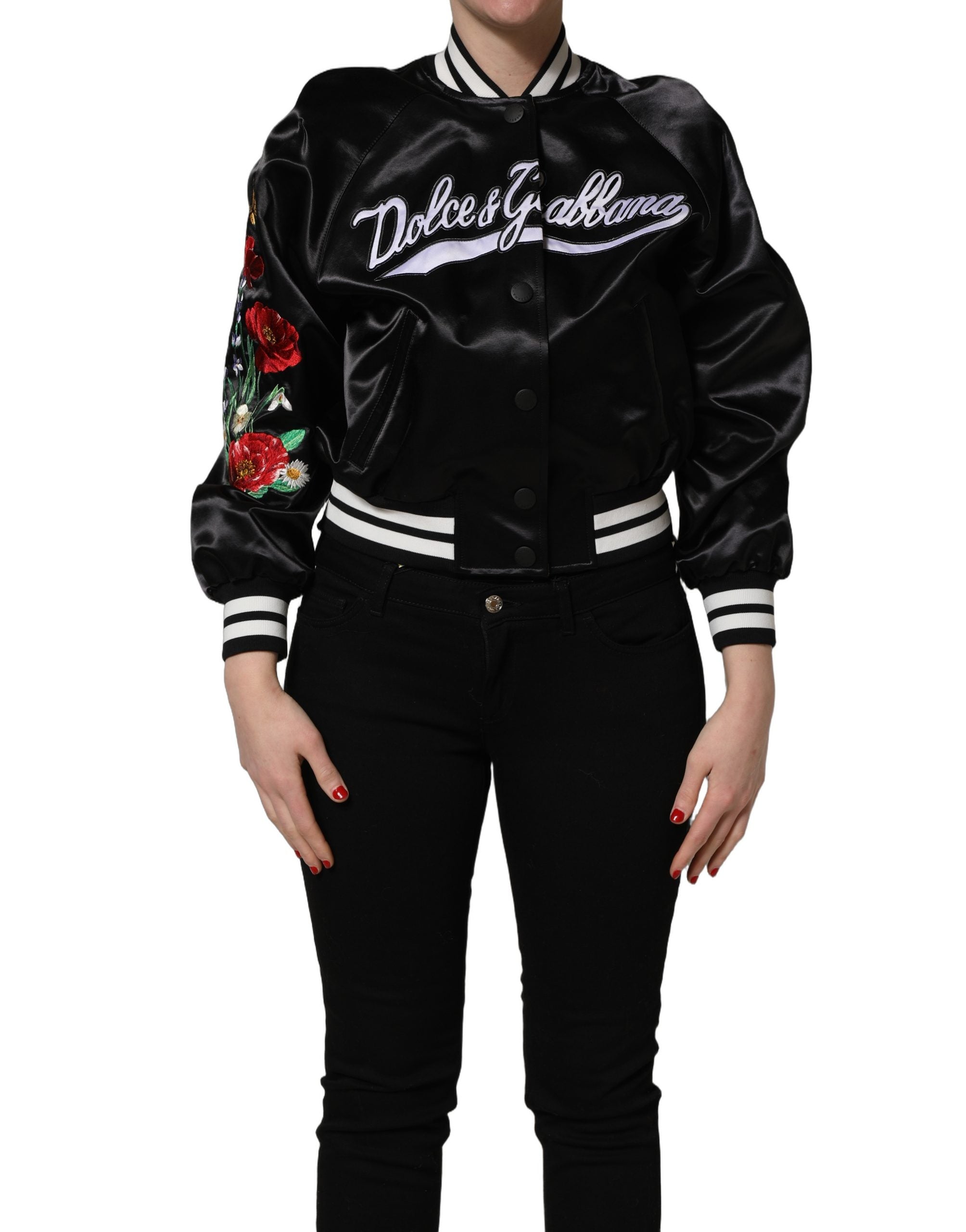 Dolce & Gabbana 62% Cotton 18% Nylon 20% Polyester jacket in black — view 2