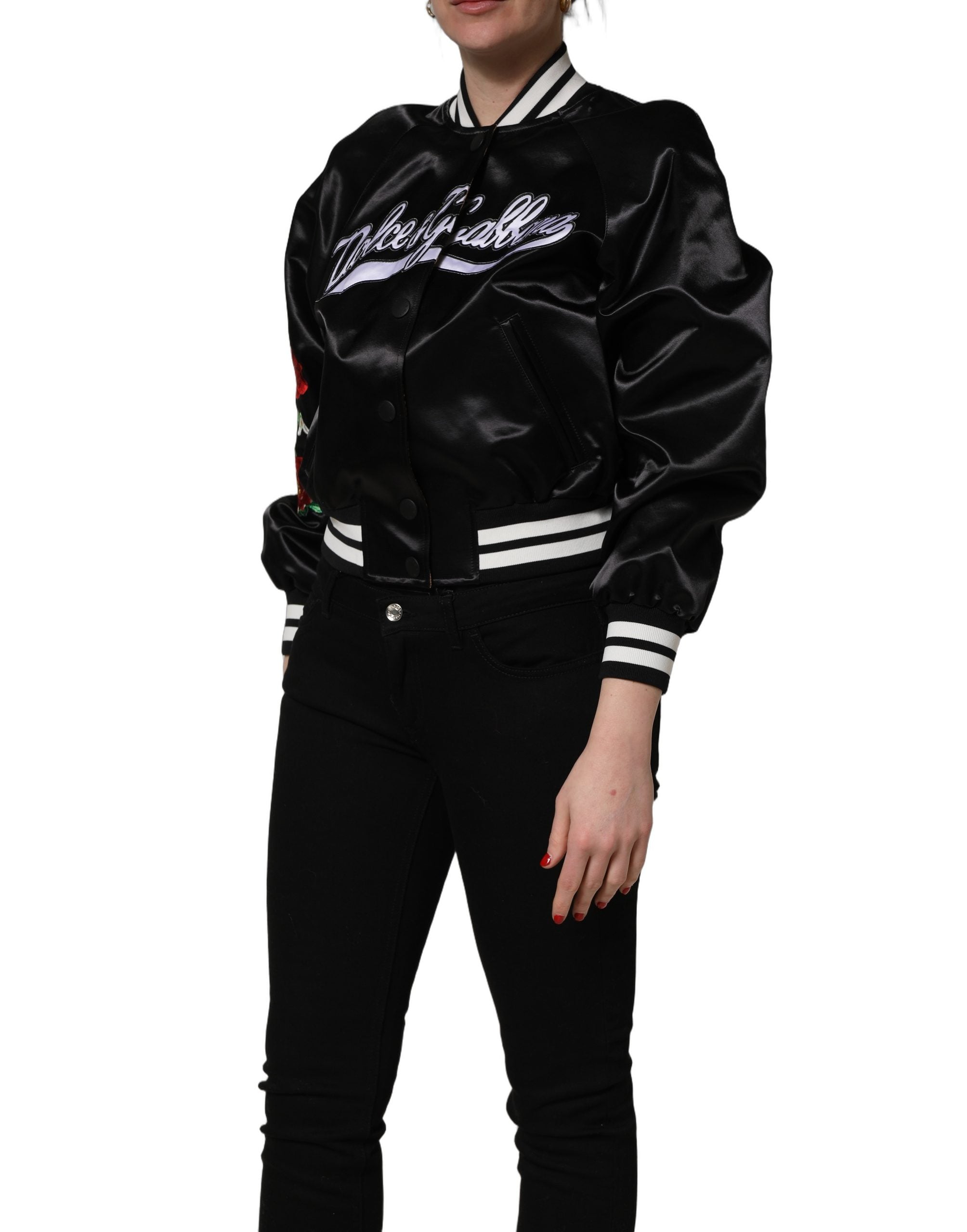 Dolce & Gabbana 62% Cotton 18% Nylon 20% Polyester jacket in black — view 4