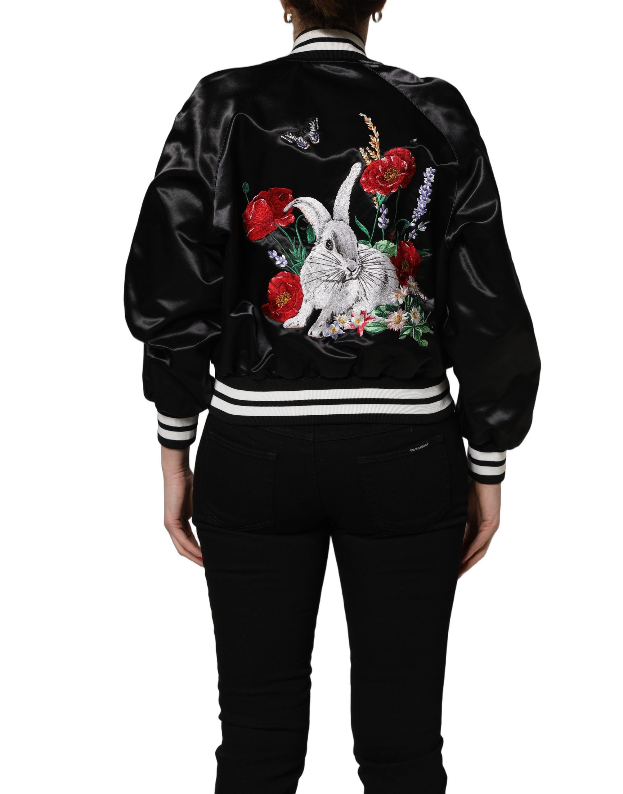 Dolce & Gabbana 62% Cotton 18% Nylon 20% Polyester jacket in black — view 5