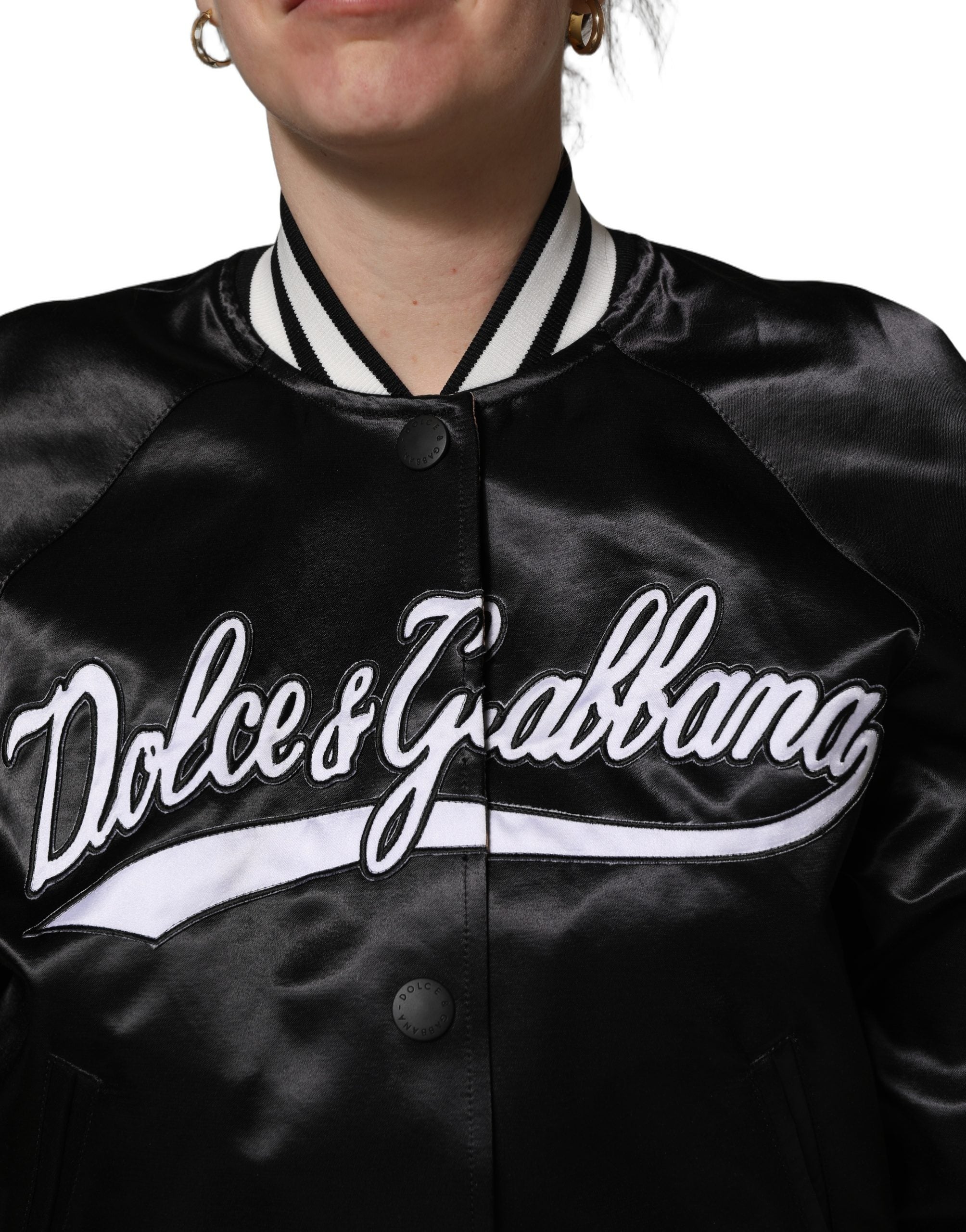 Dolce & Gabbana 62% Cotton 18% Nylon 20% Polyester jacket in black — view 6