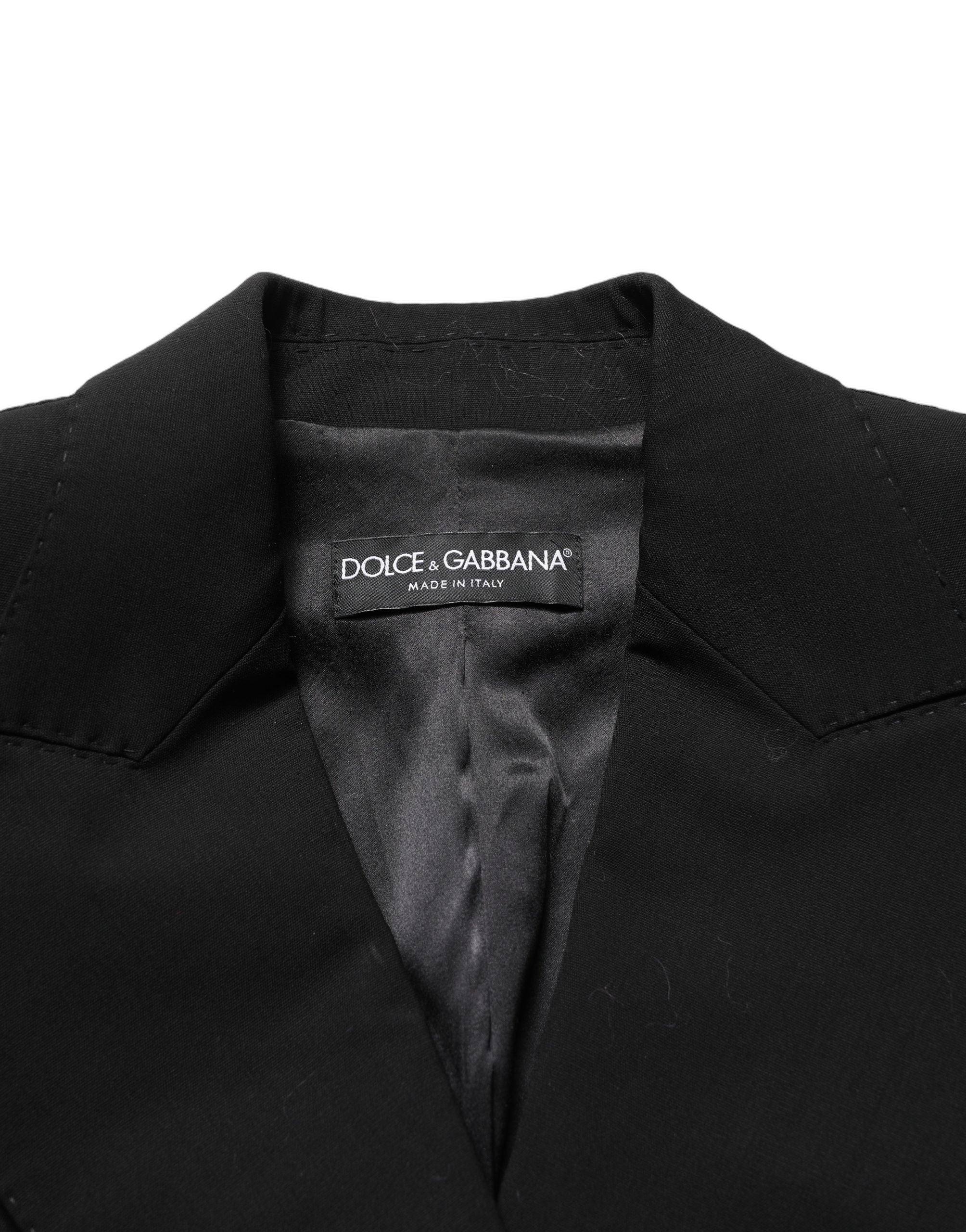 Dolce & Gabbana 15% Cotton blazer in black — view 3
