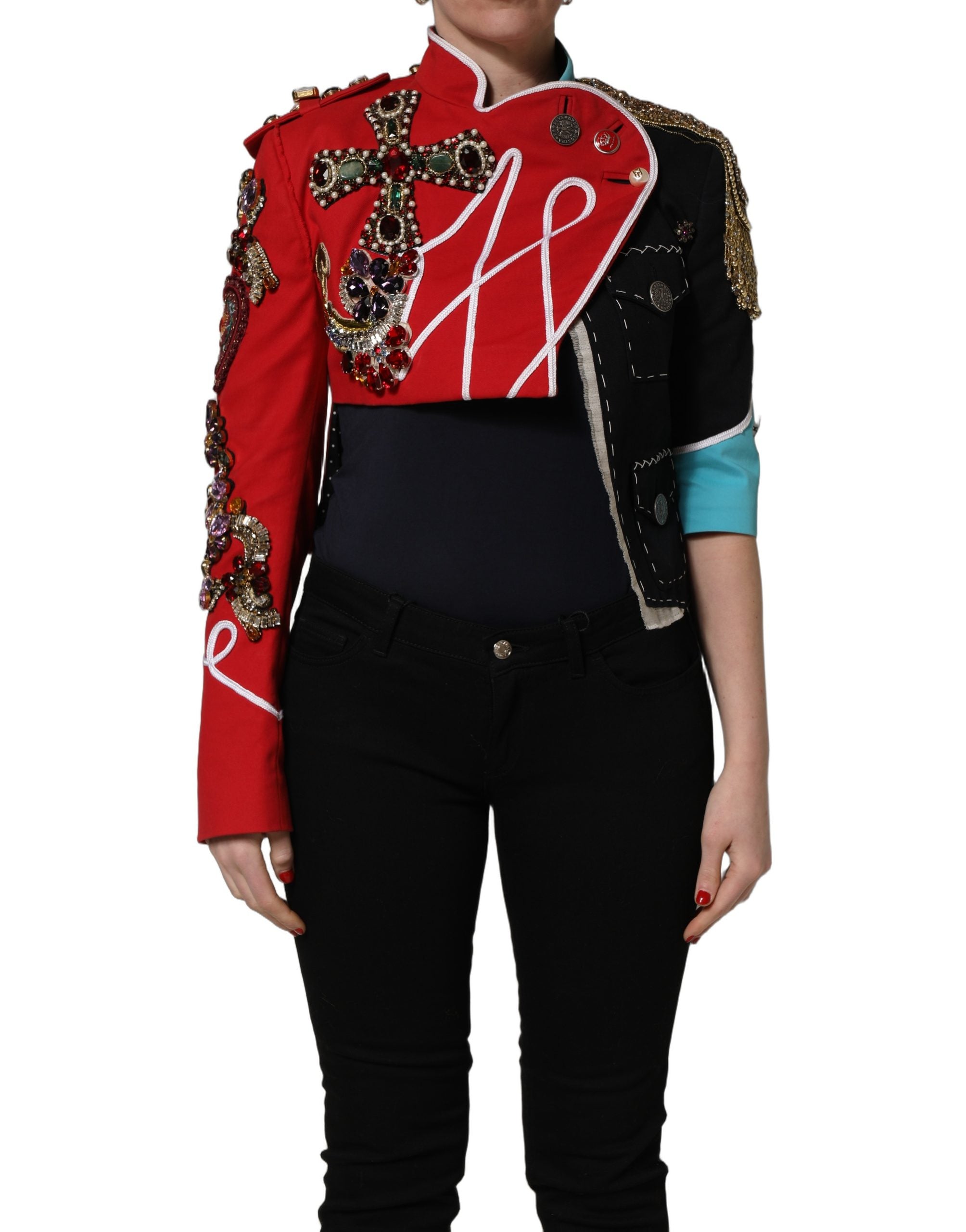 Dolce & Gabbana 88% Cotton jacket in multicolor — view 2