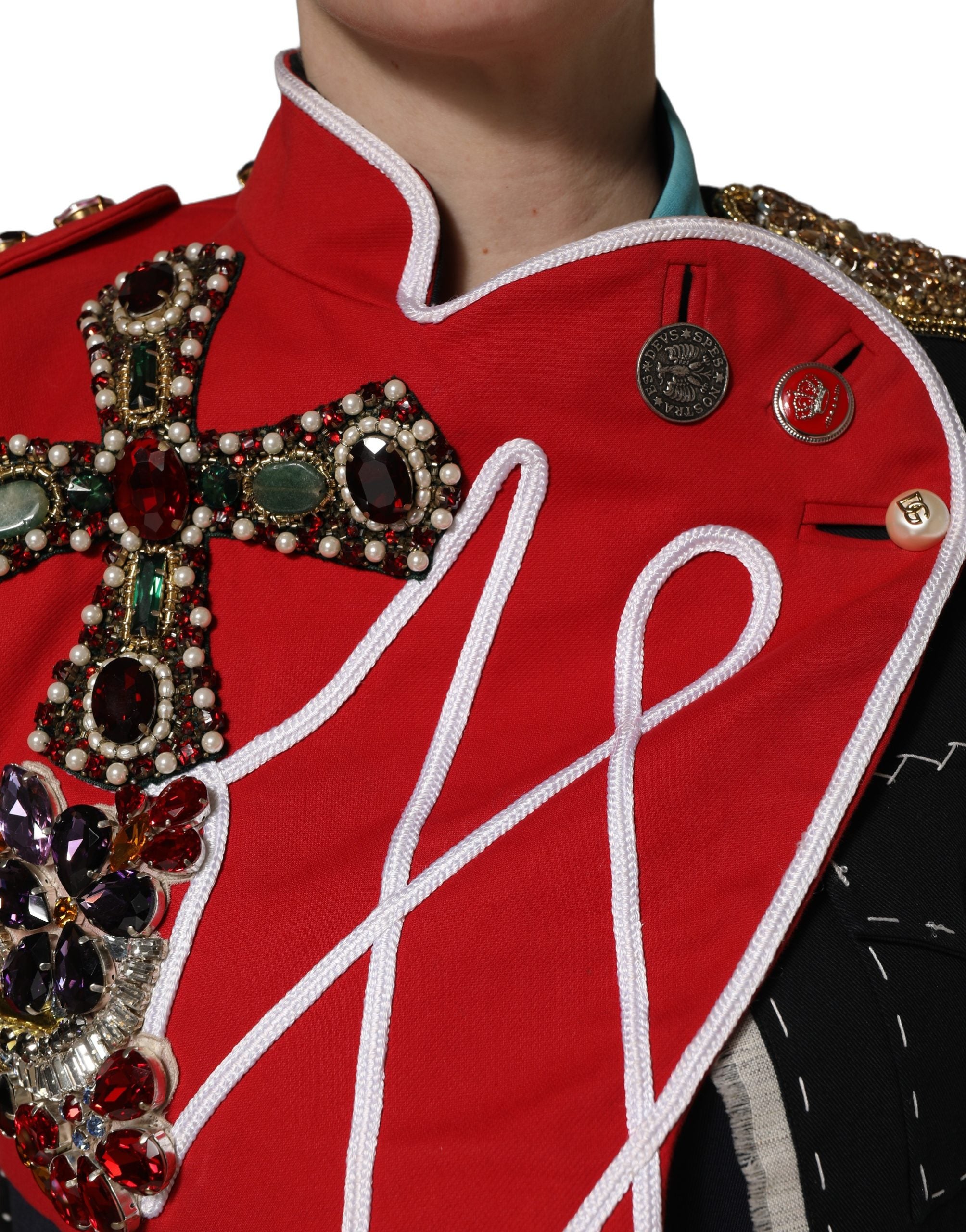 Dolce & Gabbana 88% Cotton jacket in multicolor — view 5