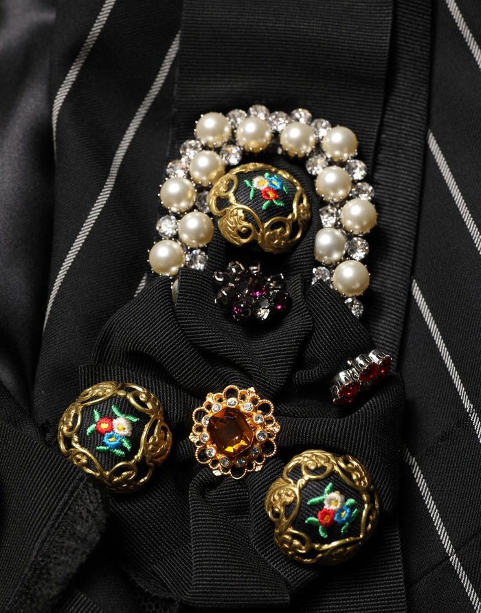 Dolce & Gabbana 89% Virgin Wool blazer in black — view 2