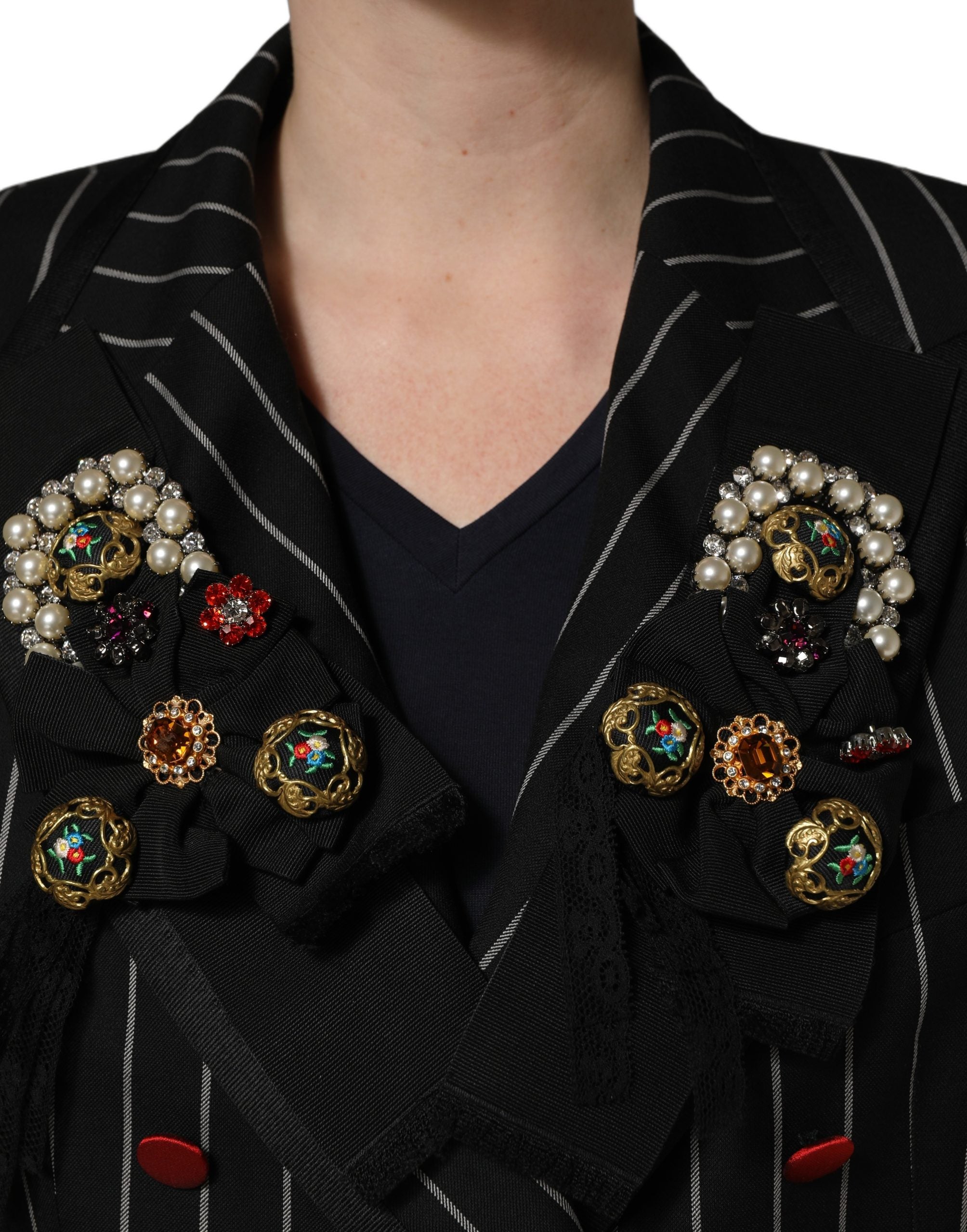 Dolce & Gabbana 89% Virgin Wool blazer in black — view 6
