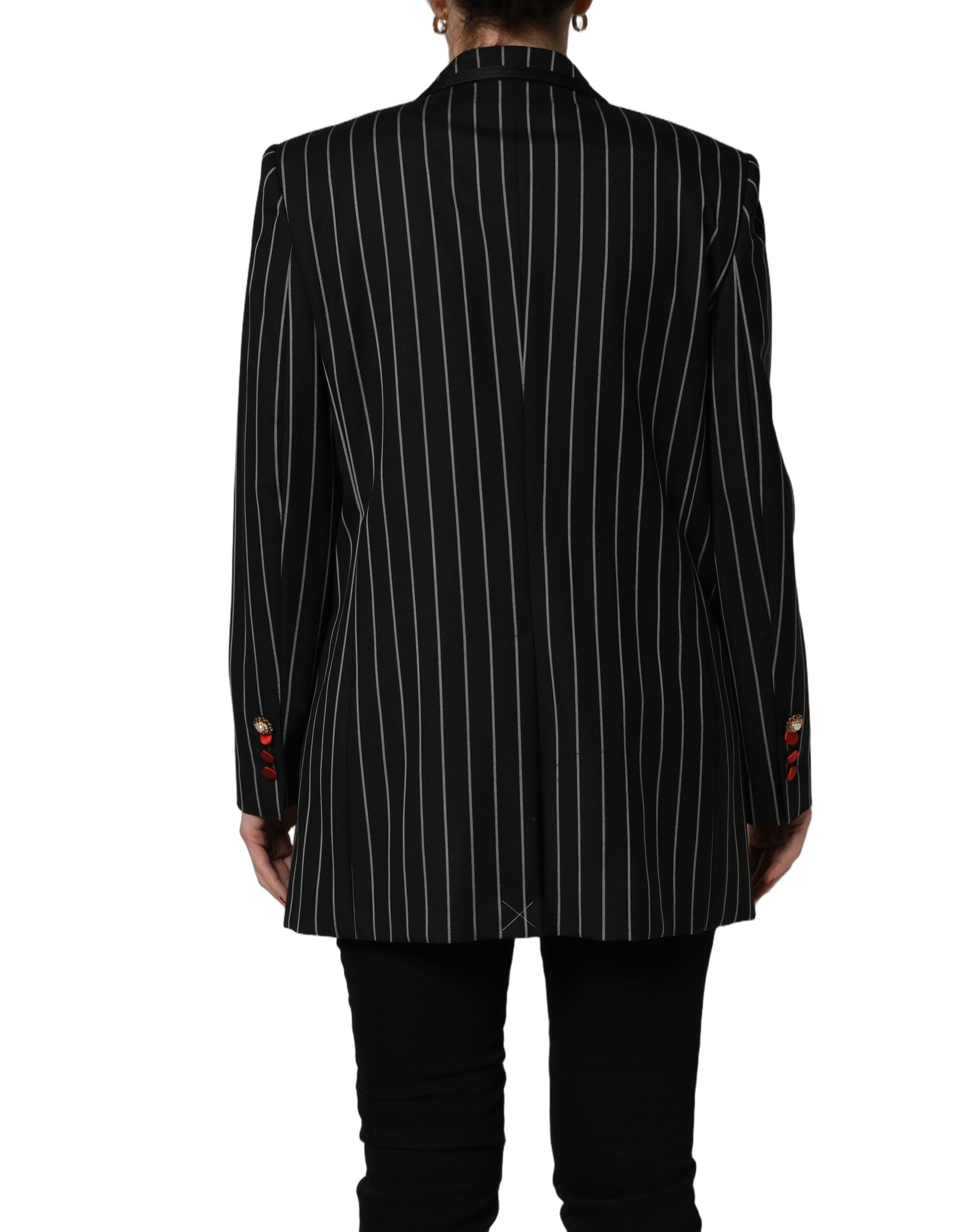 Dolce & Gabbana 89% Virgin Wool blazer in black — view 8