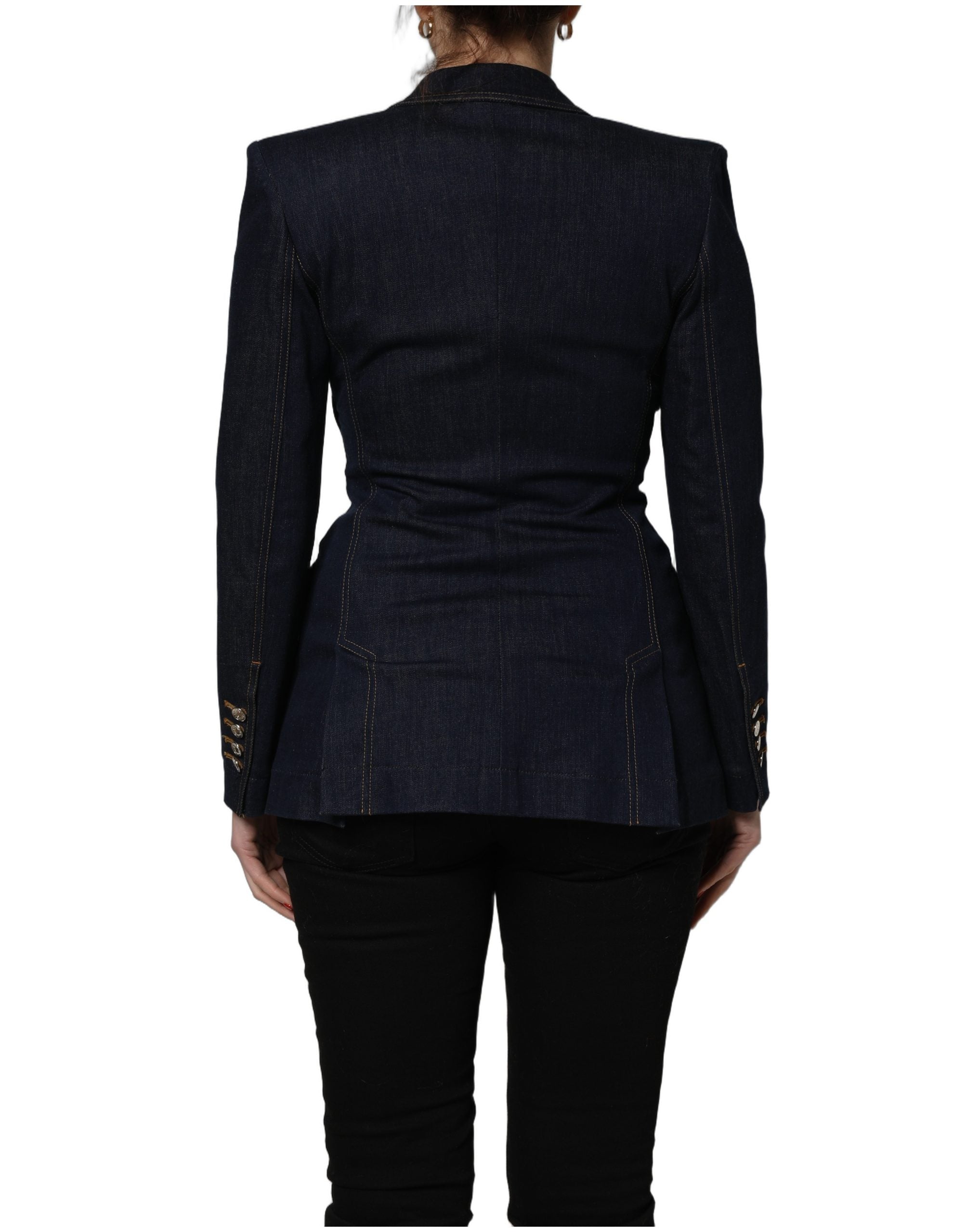 Dolce & Gabbana 97% Cotton 3% Elastane blazer in blue — view 5