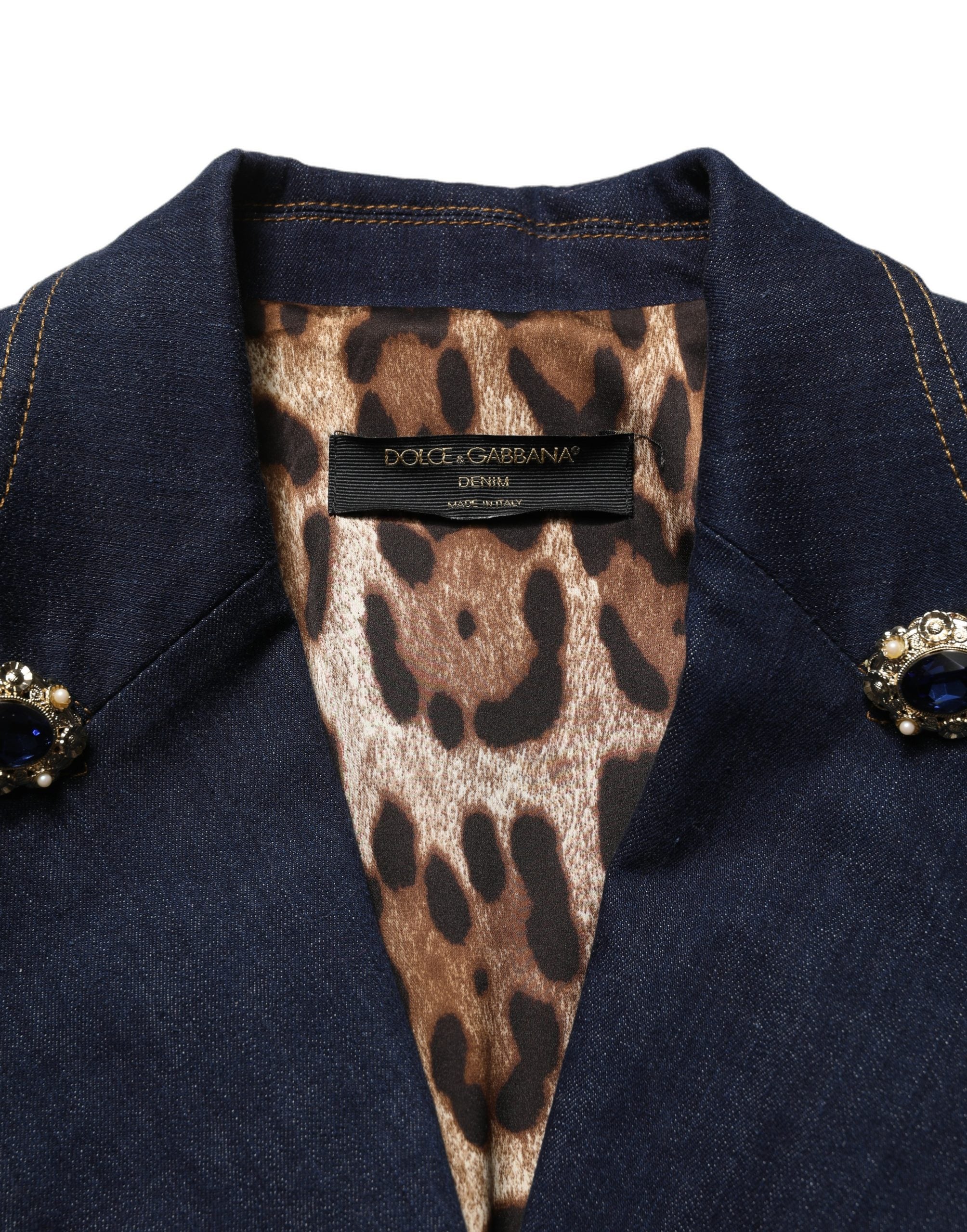 Dolce & Gabbana 97% Cotton 3% Elastane blazer in blue — view 7