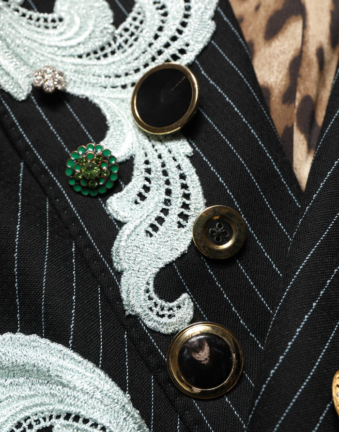 Dolce & Gabbana 98% Virgin Wool blazer in black — view 2