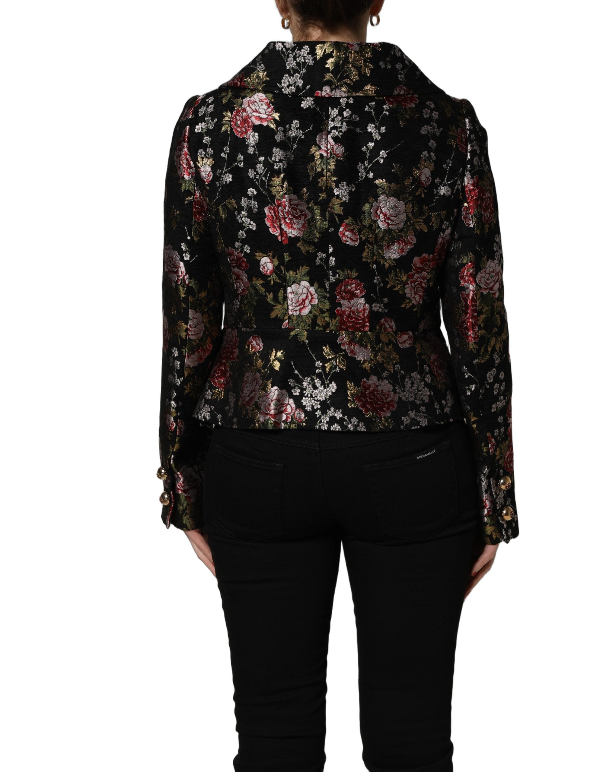 Dolce & Gabbana 56% Acetate 35% Acrylic 9% Polyester; Lining: 100% Polyester blazer in black