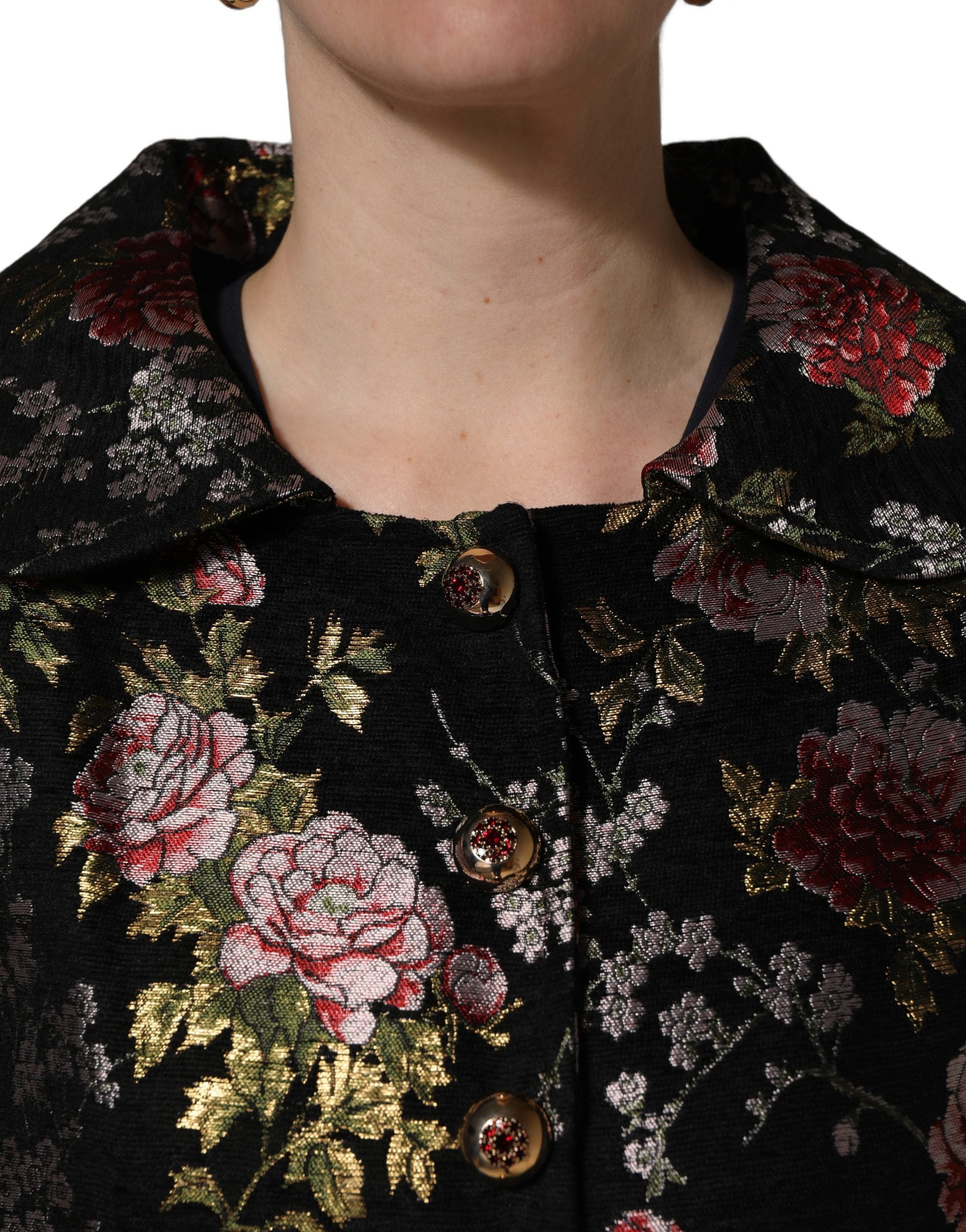 Dolce & Gabbana 56% Acetate 35% Acrylic 9% Polyester; Lining: 100% Polyester blazer in black — view 2