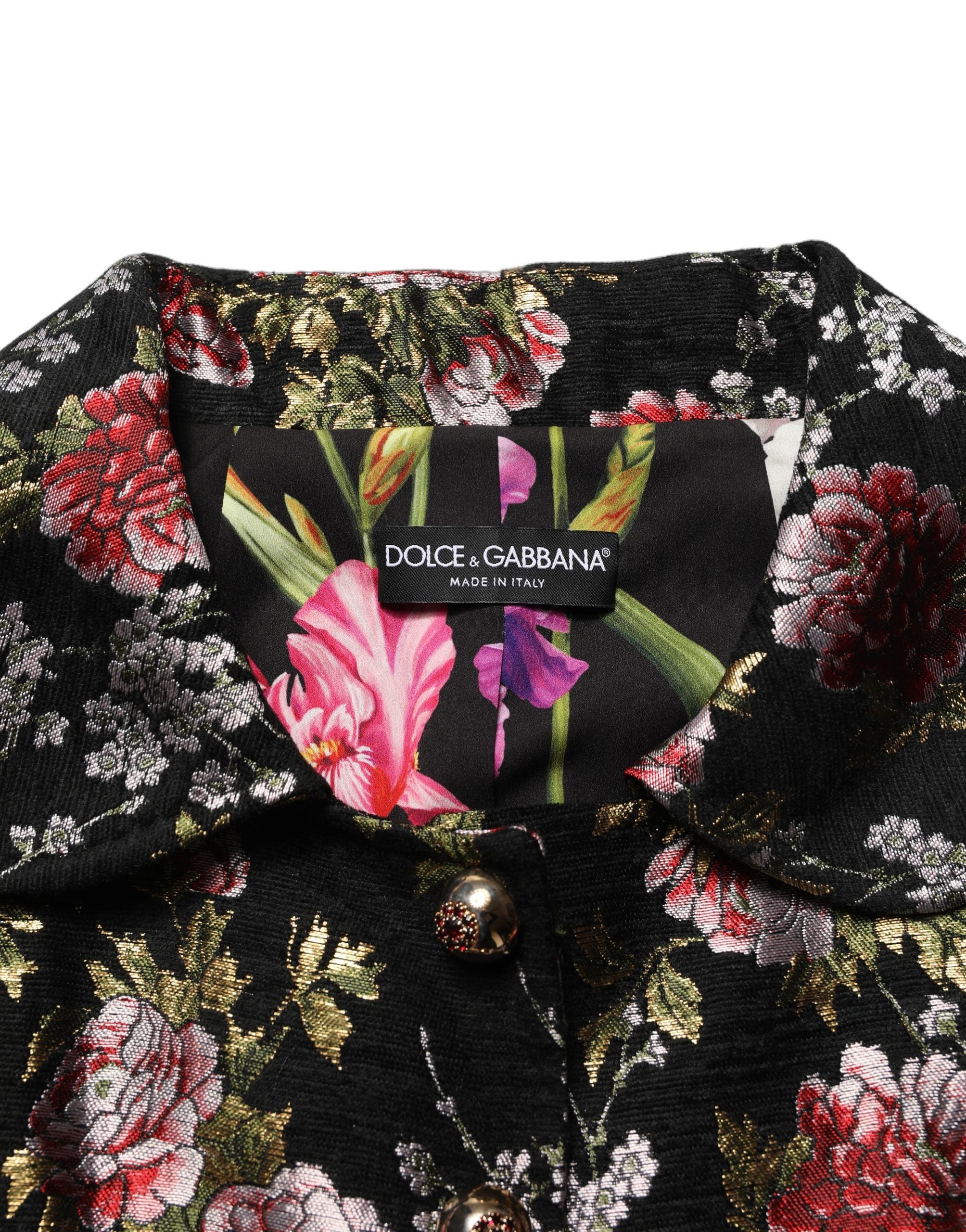 Dolce & Gabbana 56% Acetate 35% Acrylic 9% Polyester; Lining: 100% Polyester blazer in black — view 3