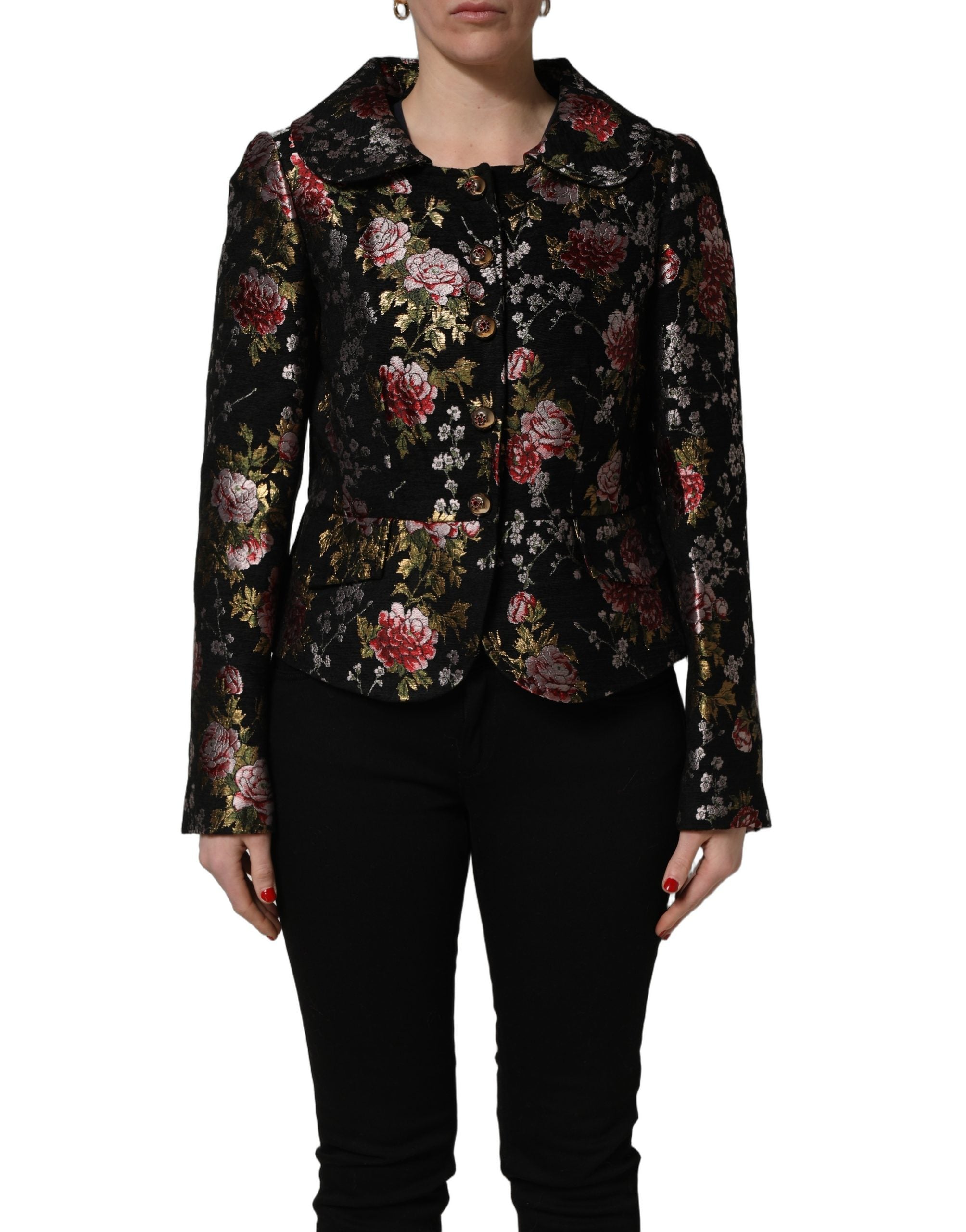 Dolce & Gabbana 56% Acetate 35% Acrylic 9% Polyester; Lining: 100% Polyester blazer in black — view 6